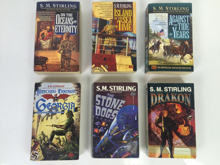 Signed Set Of (6) First Printing Paperback Books By S.M. Stirling (Each Signed) [Photo 1]
