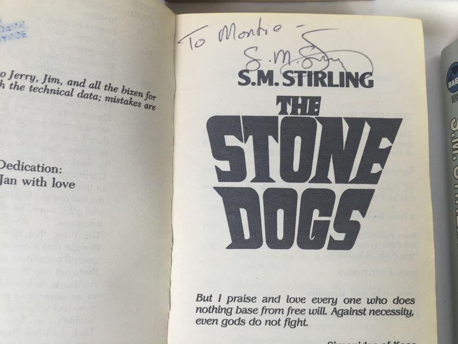 Signed Set Of (6) First Printing Paperback Books By S.M. Stirling (Each Signed) [Photo 16]