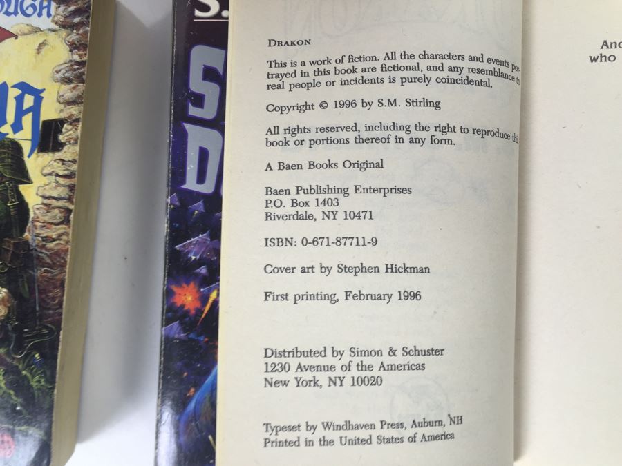 Signed Set Of (6) First Printing Paperback Books By S.M. Stirling (Each Signed) [Photo 19]