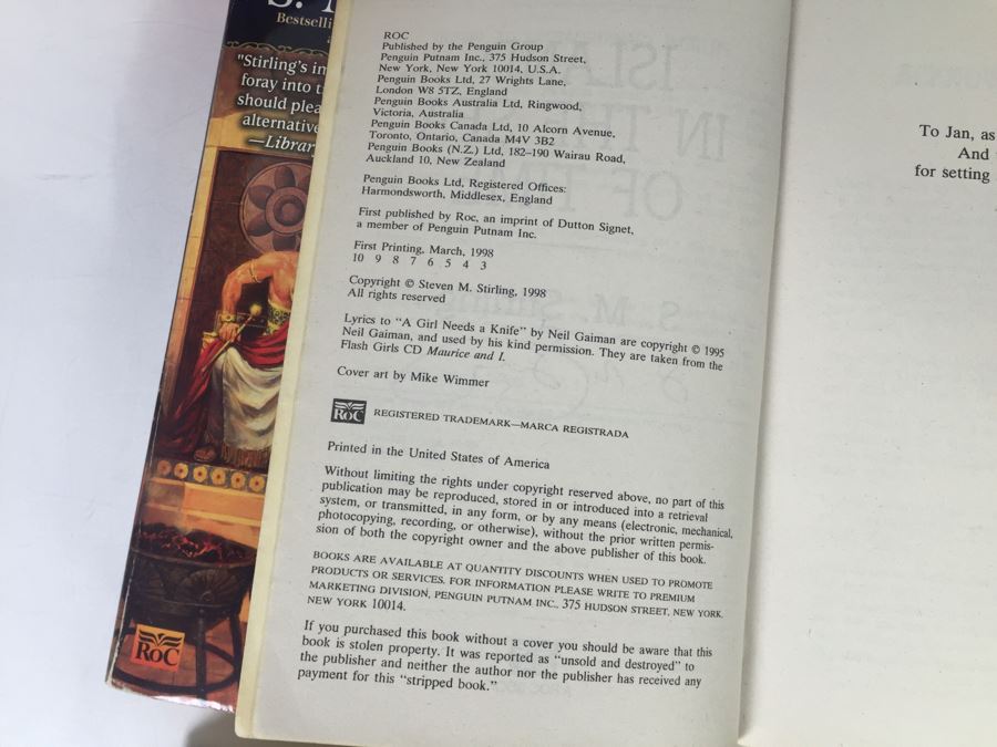 Signed Set Of (6) First Printing Paperback Books By S.M. Stirling (Each Signed) [Photo 11]