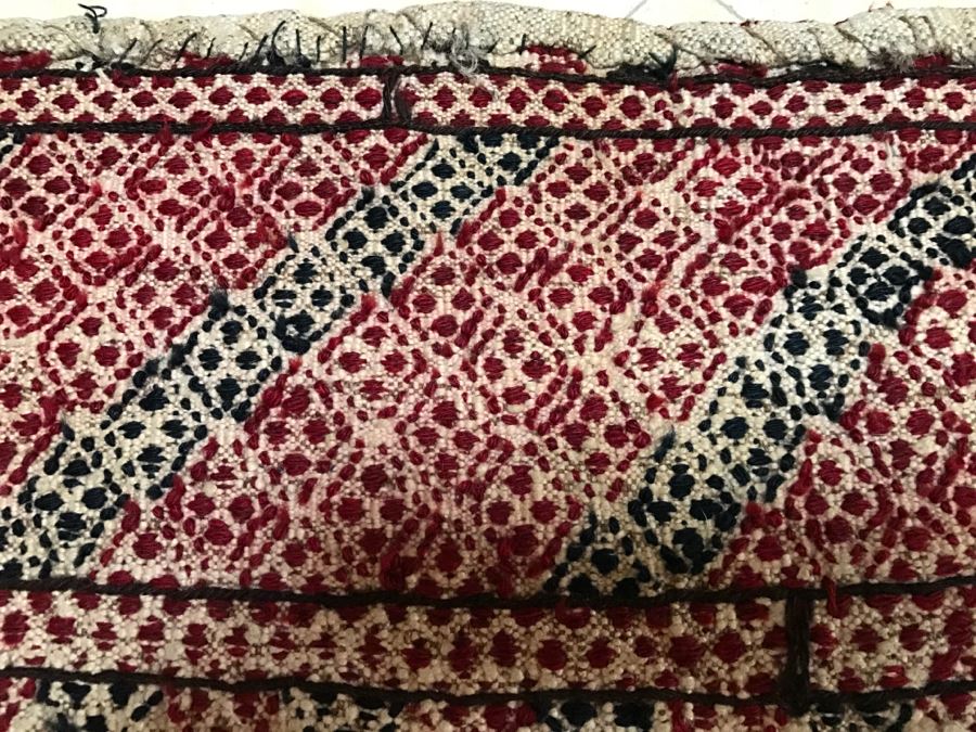 Pair Of Vintage Persian Tribal Large Flour Salt Bags Hand Knotted Wool Area Rugs Very Heavy Each Measures 5' X 3'3' [Photo 21]