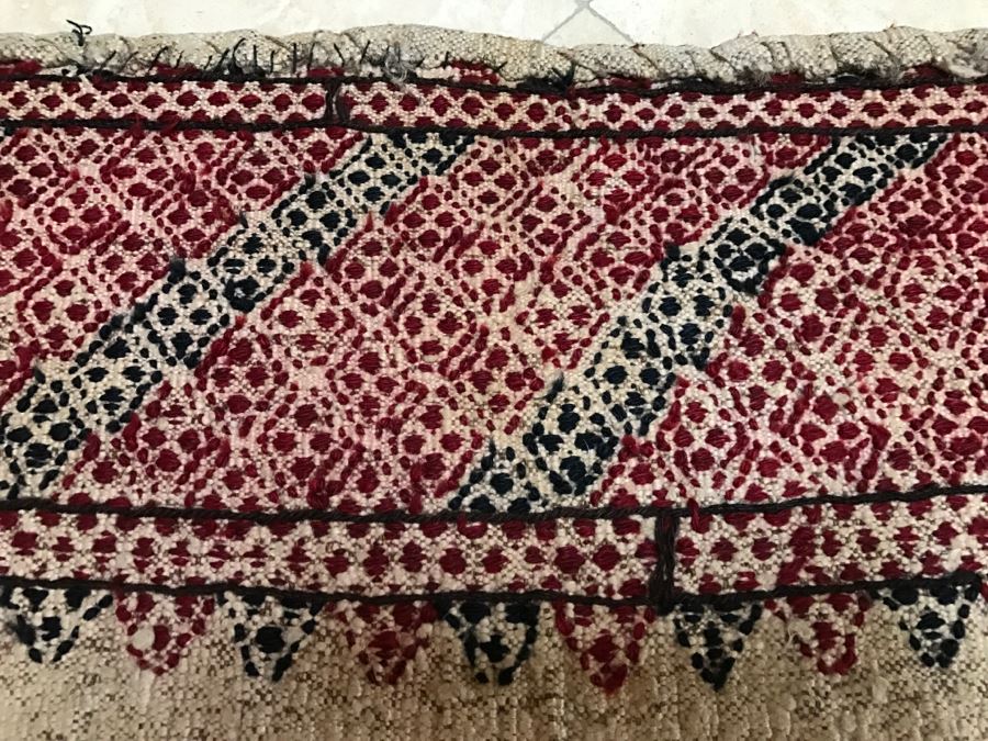 Pair Of Vintage Persian Tribal Large Flour Salt Bags Hand Knotted Wool Area Rugs Very Heavy Each Measures 5' X 3'3' [Photo 20]