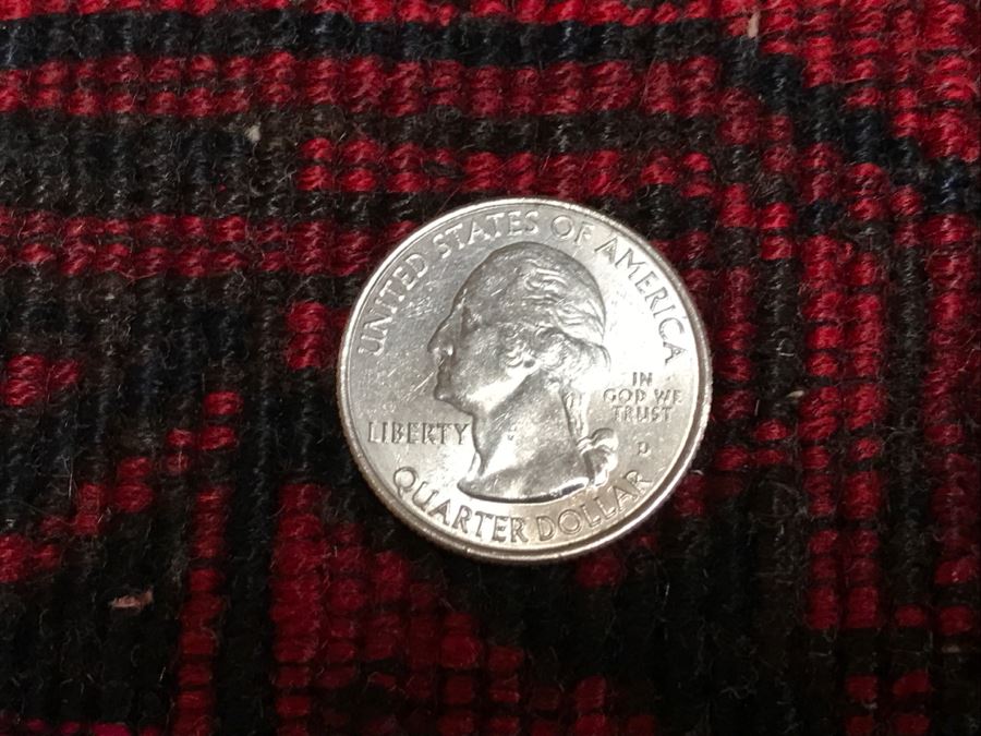 Pair Of Vintage Persian Tribal Large Flour Salt Bags Hand Knotted Wool Area Rugs Very Heavy Each Measures 5' X 3'3' [Photo 27]