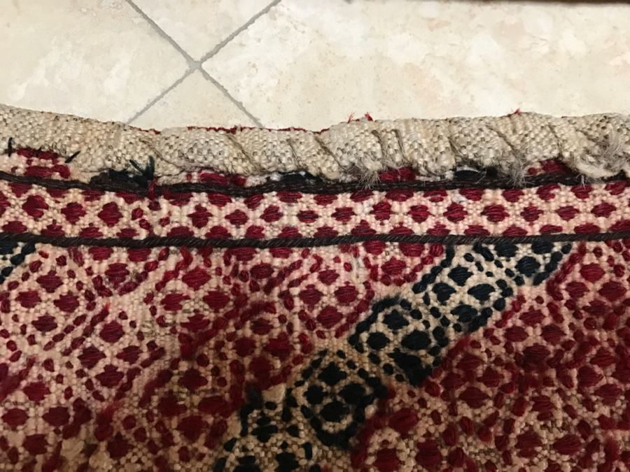 Pair Of Vintage Persian Tribal Large Flour Salt Bags Hand Knotted Wool Area Rugs Very Heavy Each Measures 5' X 3'3' [Photo 22]