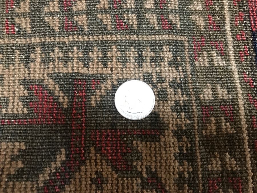 Antique Persian Tribal Rug Hand Knotted Wool Area Rug Measures 2'8' X 4'3' [Photo 16]