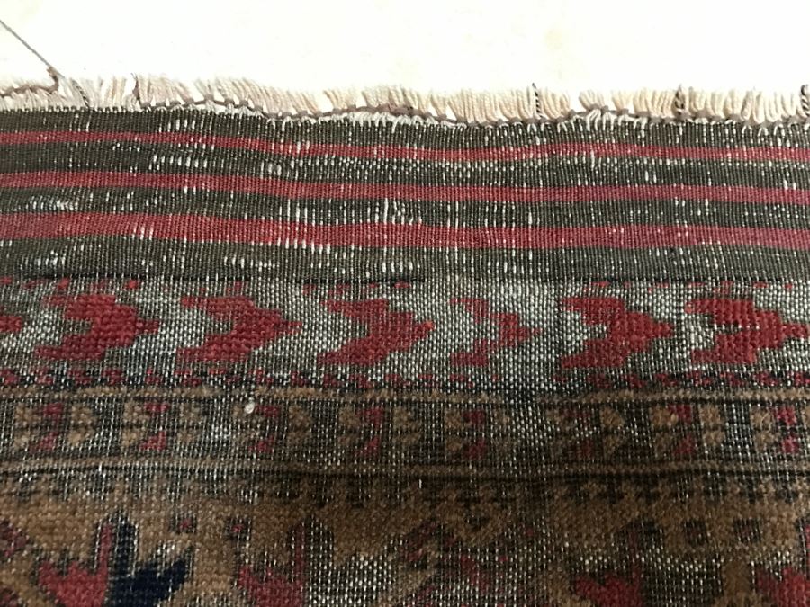 Antique Persian Tribal Rug Hand Knotted Wool Area Rug Measures 2'8' X 4'3' [Photo 11]