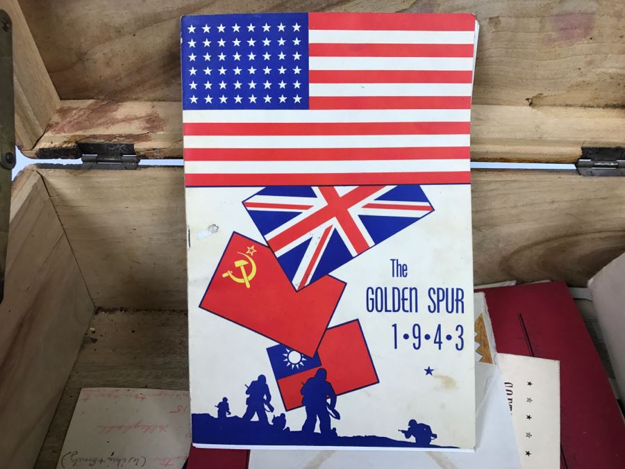 Vintage Asian Relief Carved Wooden Box Filled With Various Photographs And Ephemera - See All Photos [Photo 58]