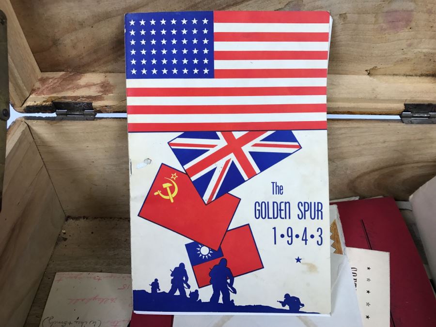 Vintage Asian Relief Carved Wooden Box Filled With Various Photographs And Ephemera - See All Photos [Photo 59]