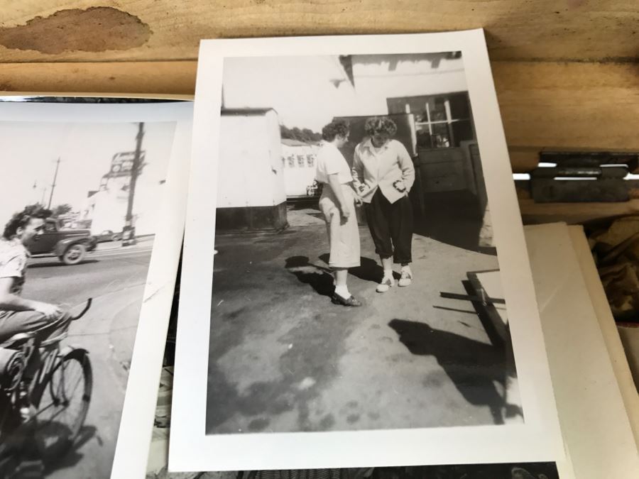 Vintage Asian Relief Carved Wooden Box Filled With Various Photographs And Ephemera - See All Photos [Photo 35]