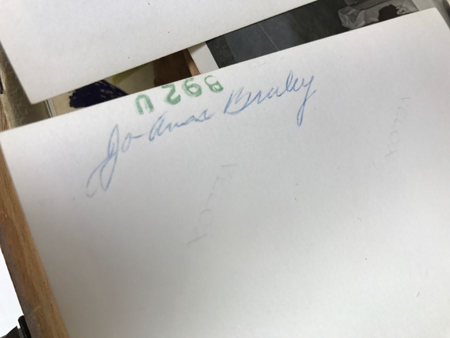 Vintage Asian Relief Carved Wooden Box Filled With Various Photographs And Ephemera - See All Photos [Photo 39]