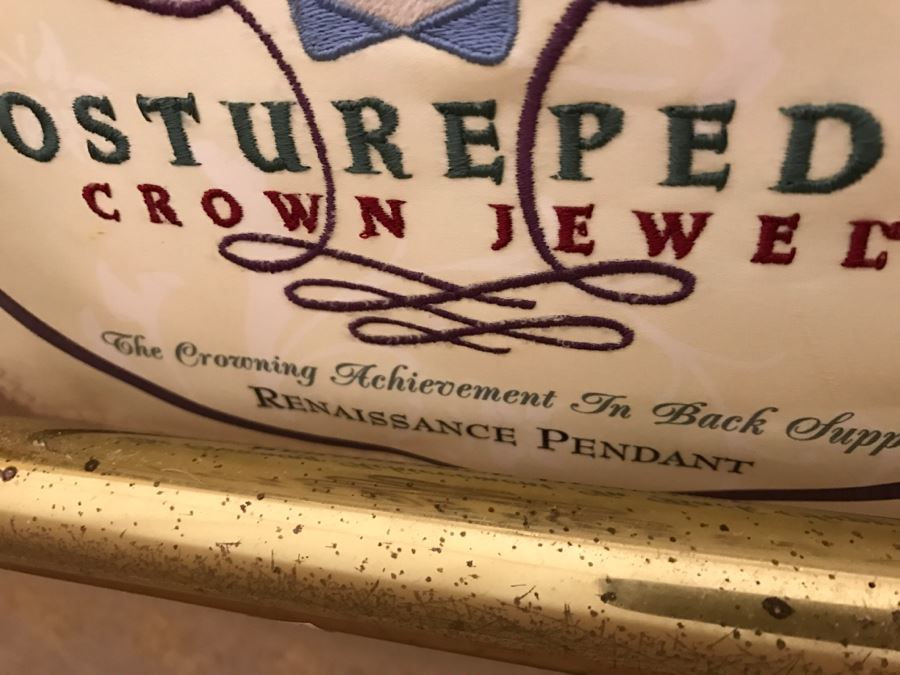 King Size Brass Bed With Sealy Posturepedic Crown Jewel Mattress [Photo 9]