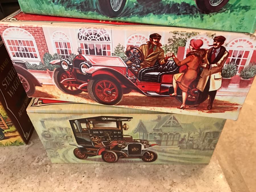 Collection Of Vintage AVON Automotive After Shave Decanters In Boxes [Photo 4]