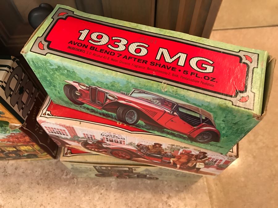 Collection Of Vintage AVON Automotive After Shave Decanters In Boxes [Photo 3]