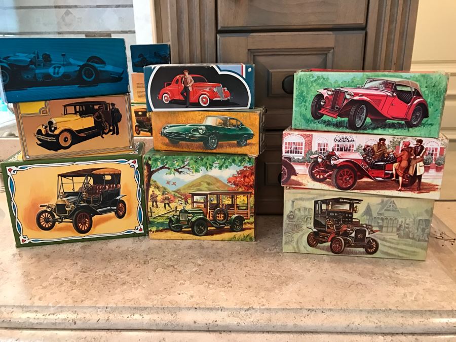 Collection Of Vintage AVON Automotive After Shave Decanters In Boxes [Photo 1]