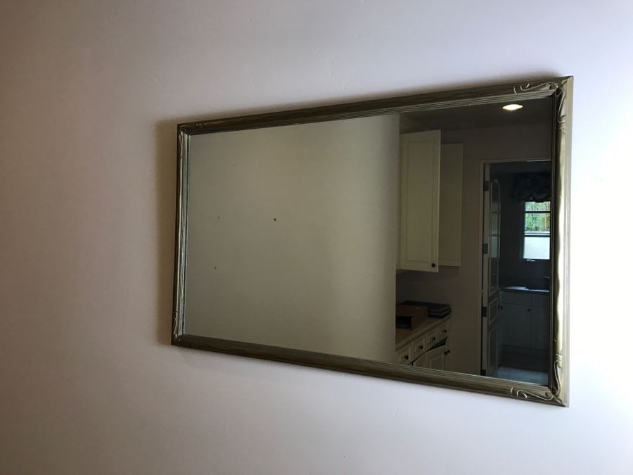 Large Gilded Wooden Wall Mirror [Photo 7]