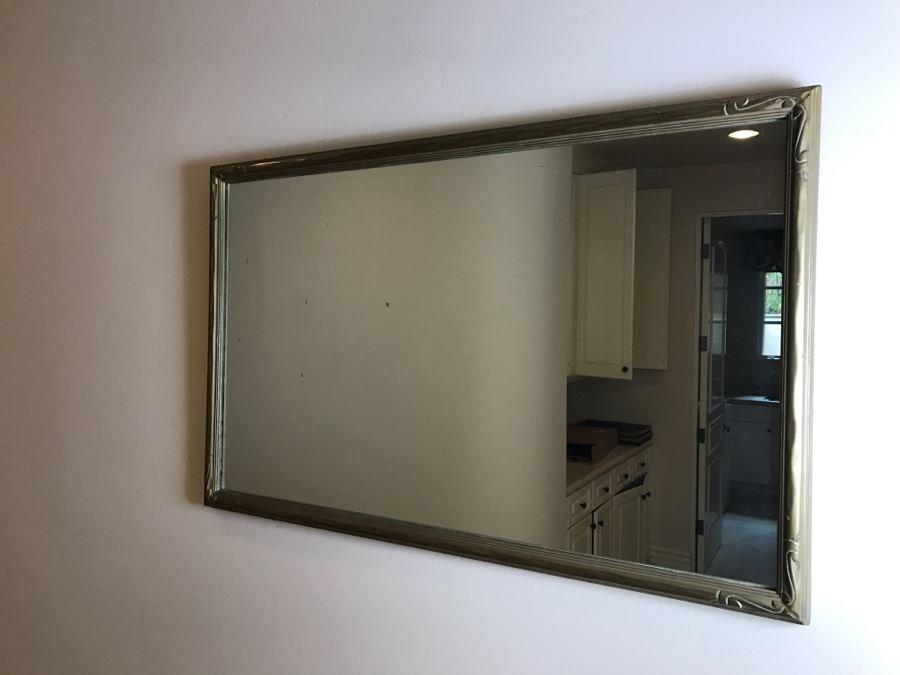 Large Gilded Wooden Wall Mirror [Photo 6]