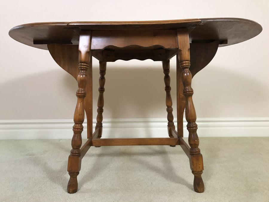 Vintage Drop Leaf Table   24967 Dx6b 