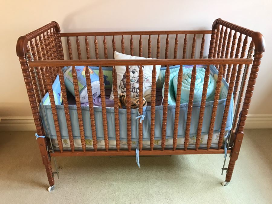 vintage baby crib