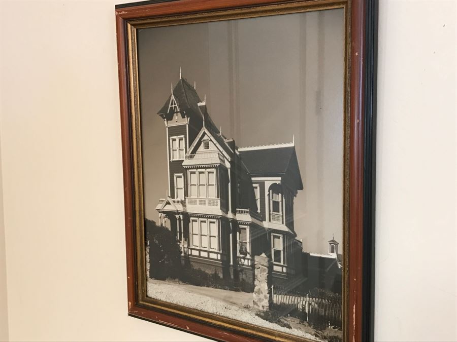 Set Of (5) Vintage Framed B&W Photographs Old Homes [Photo 7]