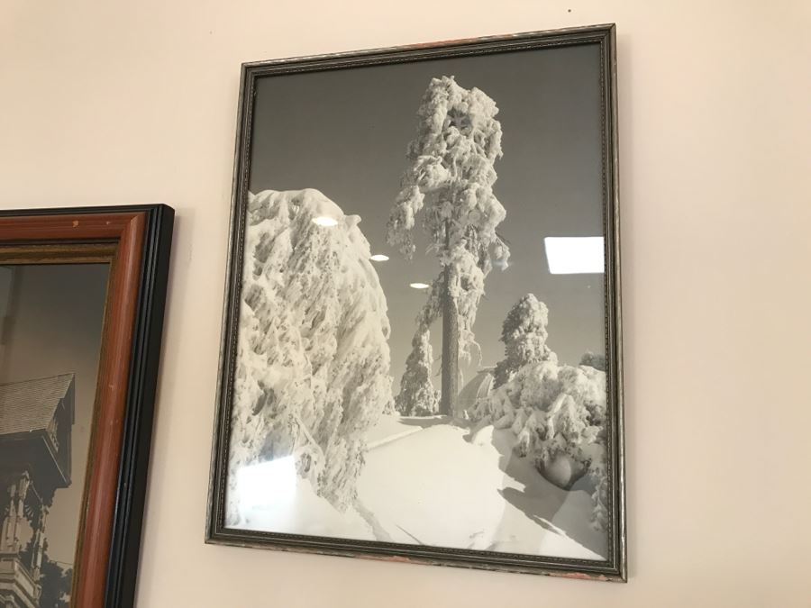 Set Of (5) Vintage Framed B&W Photographs Old Homes [Photo 4]