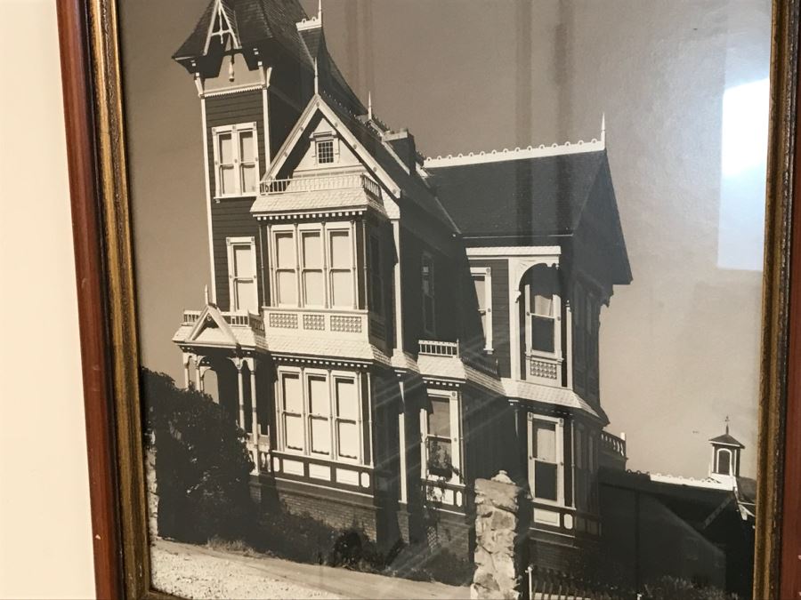 Set Of (5) Vintage Framed B&W Photographs Old Homes [Photo 8]
