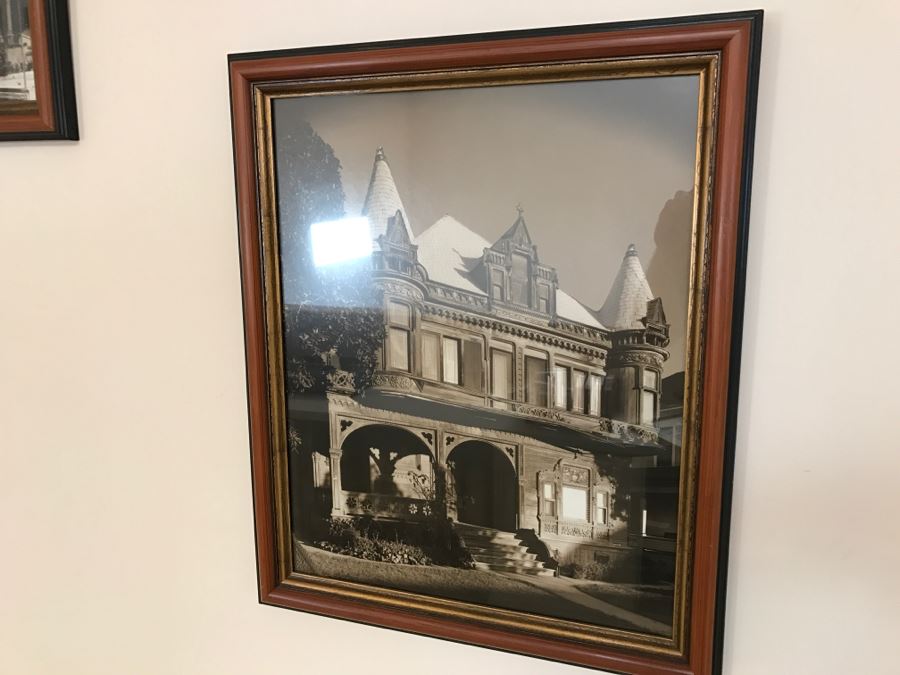 Set Of (5) Vintage Framed B&W Photographs Old Homes [Photo 5]