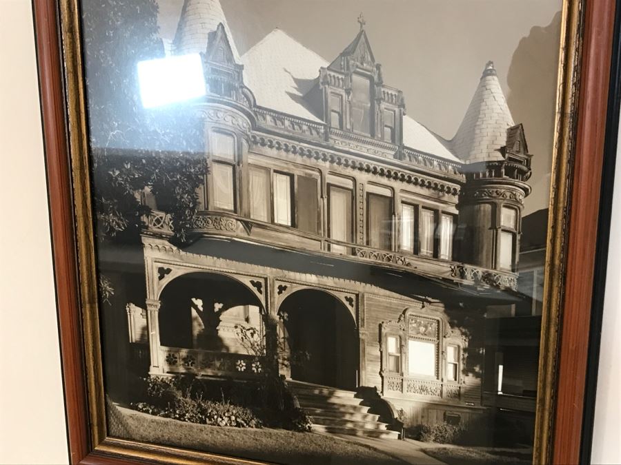 Set Of (5) Vintage Framed B&W Photographs Old Homes [Photo 6]