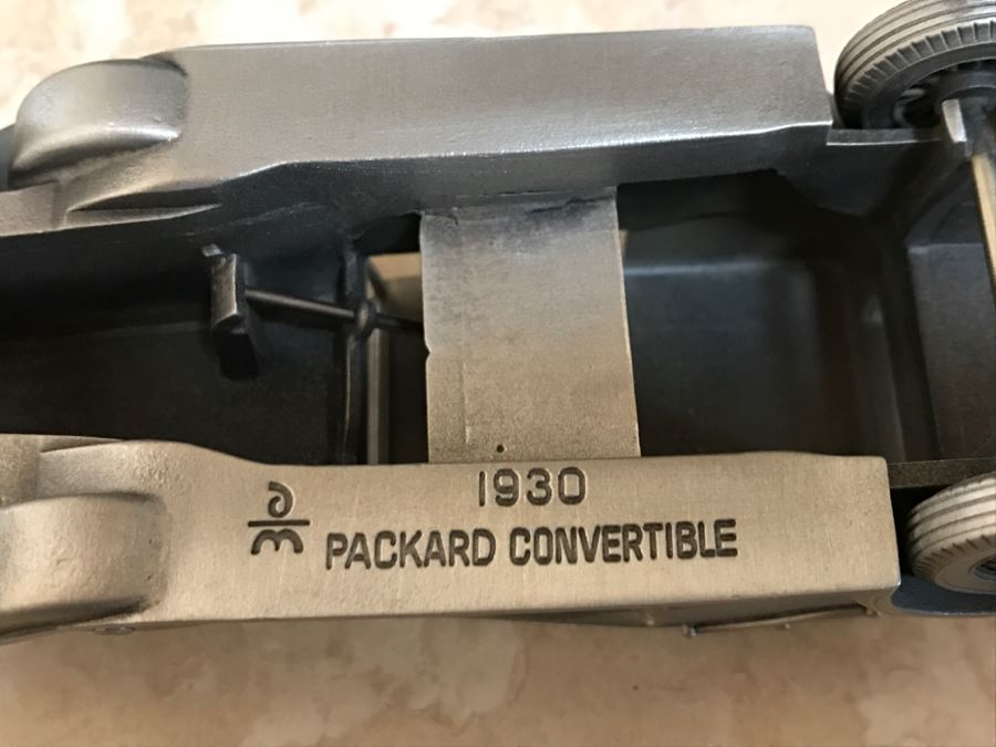 Huge Collection Of (21) Danbury Mint Pewter Classic Cars Of The World In An Asian Rosewood Hanging Display Box With Glass Front [Photo 47]