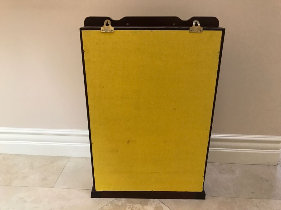 Huge Collection Of (21) Danbury Mint Pewter Classic Cars Of The World In An Asian Rosewood Hanging Display Box With Glass Front [Photo 53]