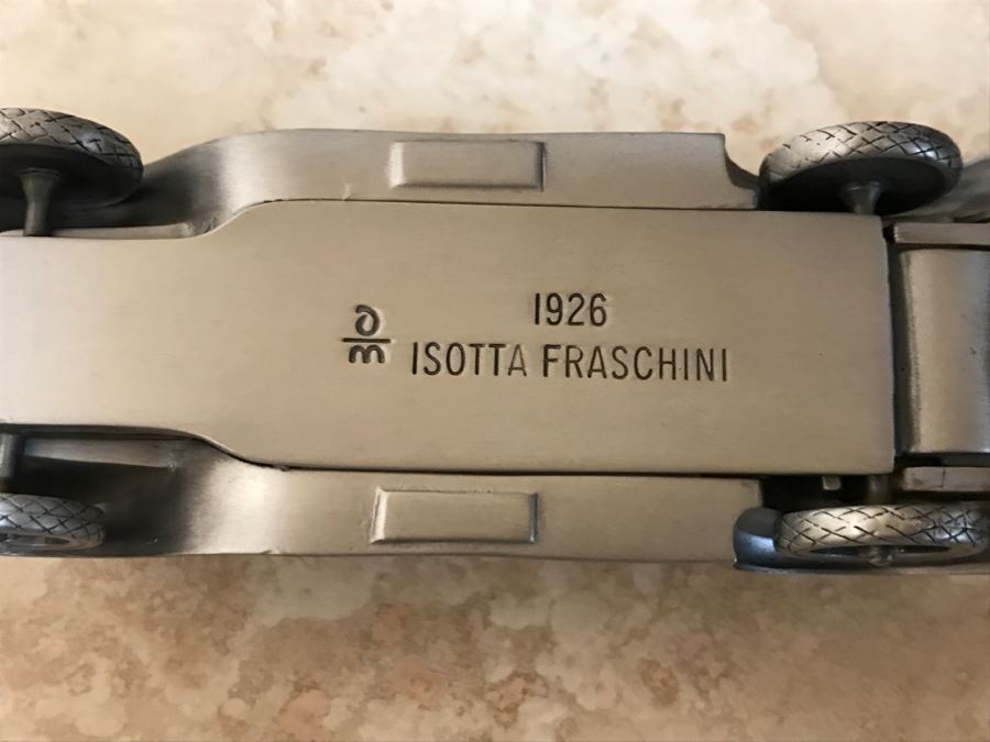 Huge Collection Of (21) Danbury Mint Pewter Classic Cars Of The World In An Asian Rosewood Hanging Display Box With Glass Front [Photo 48]