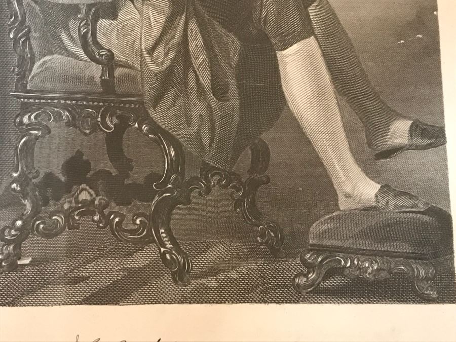 Vintage Framed John Hancock Engraving From The Original Picture By Chappel 11 X 8' [Photo 6]