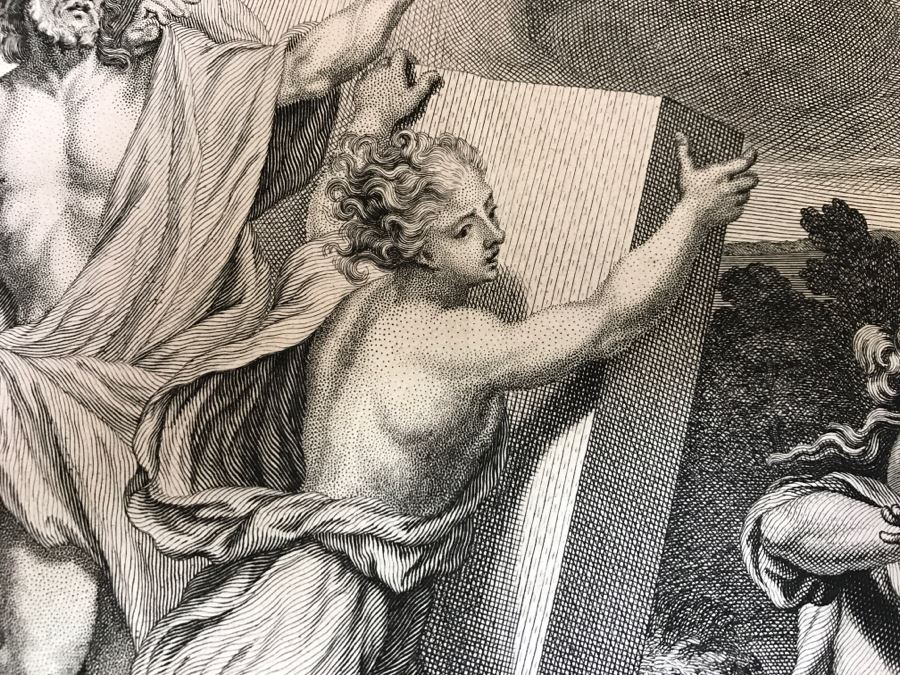 Antique Engraving 'The Resurrection Of Christ' Drawing By Picart Engraving By Broen 17 1/4 X 14 1/8' [Photo 7]