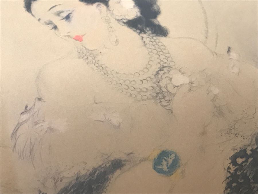 Louis Icart Etching Titled 'La Dame Aux Camelias' [Photo 11]