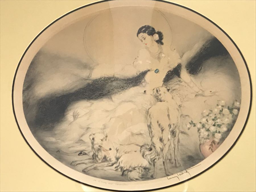 Louis Icart Etching Titled 'La Dame Aux Camelias' [Photo 3]