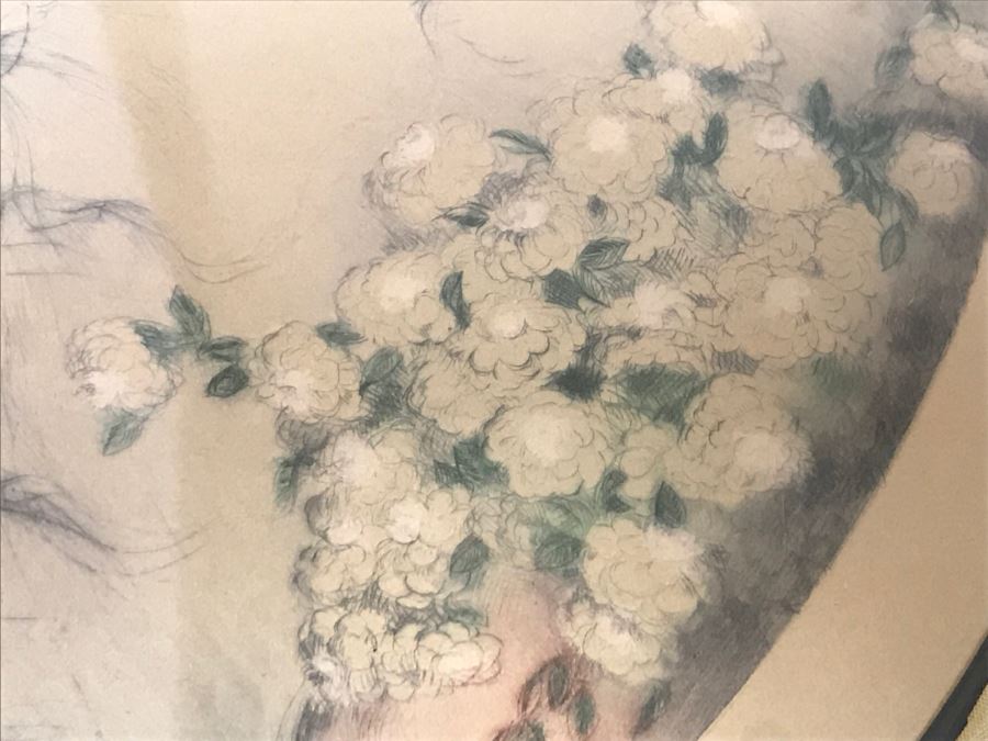 Louis Icart Etching Titled 'La Dame Aux Camelias' [Photo 13]
