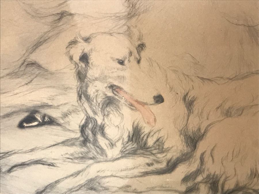 Louis Icart Etching Titled 'La Dame Aux Camelias' [Photo 7]