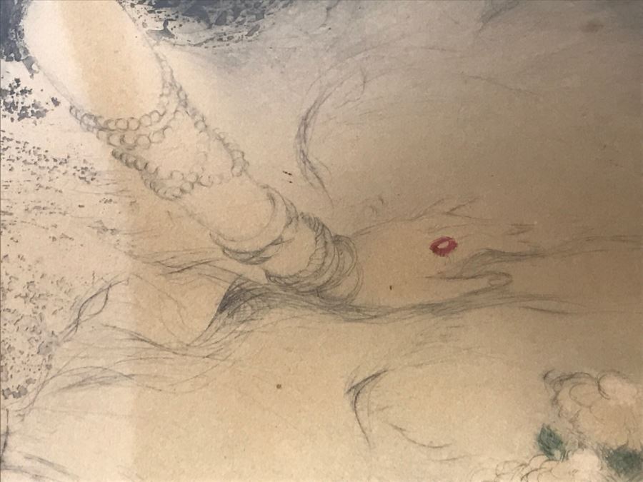 Louis Icart Etching Titled 'La Dame Aux Camelias' [Photo 14]