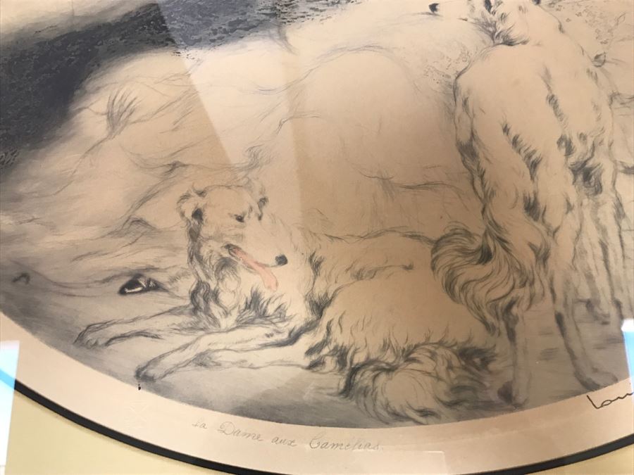 Louis Icart Etching Titled 'La Dame Aux Camelias' [Photo 6]