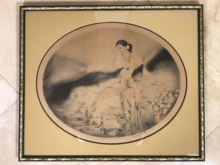 Louis Icart Etching Titled 'La Dame Aux Camelias' [Photo 2]
