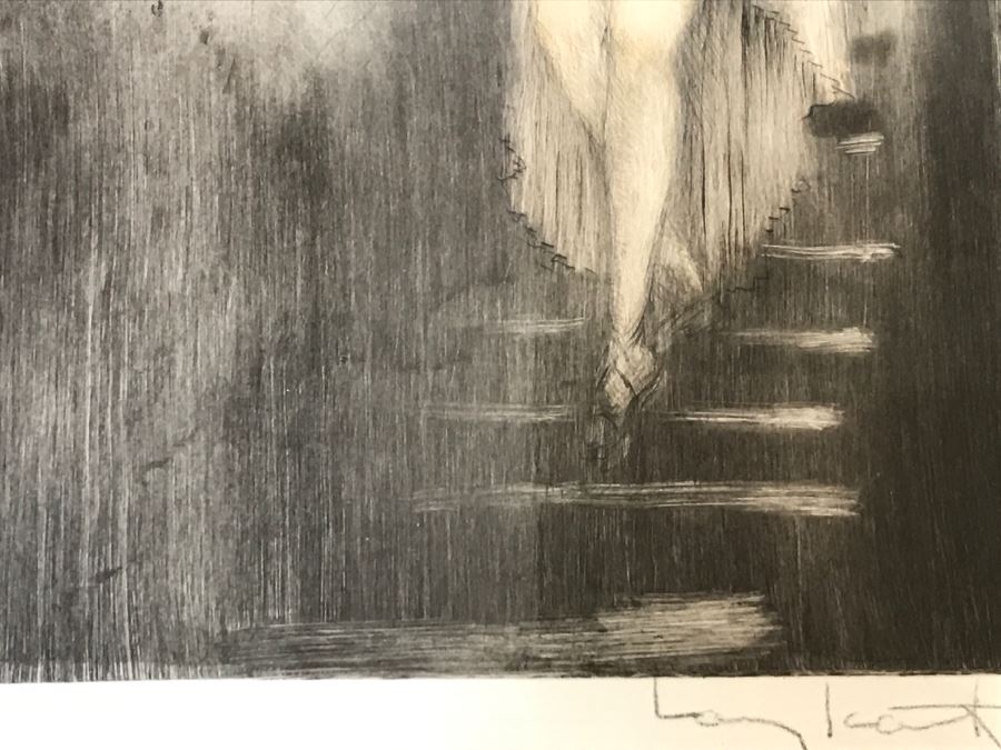 Louis Icart Etching Titled 'Les Amours De Psyche Et De Cupidon' With COA Centaur Sculpture Galleries [Photo 7]