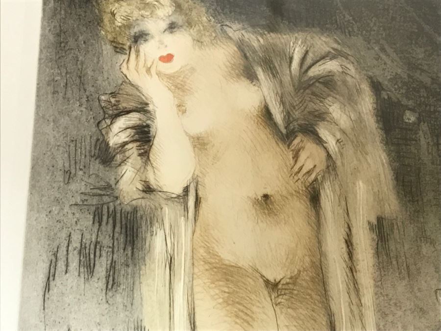 Louis Icart Etching Titled 'Les Amours De Psyche Et De Cupidon' With COA Centaur Sculpture Galleries [Photo 11]