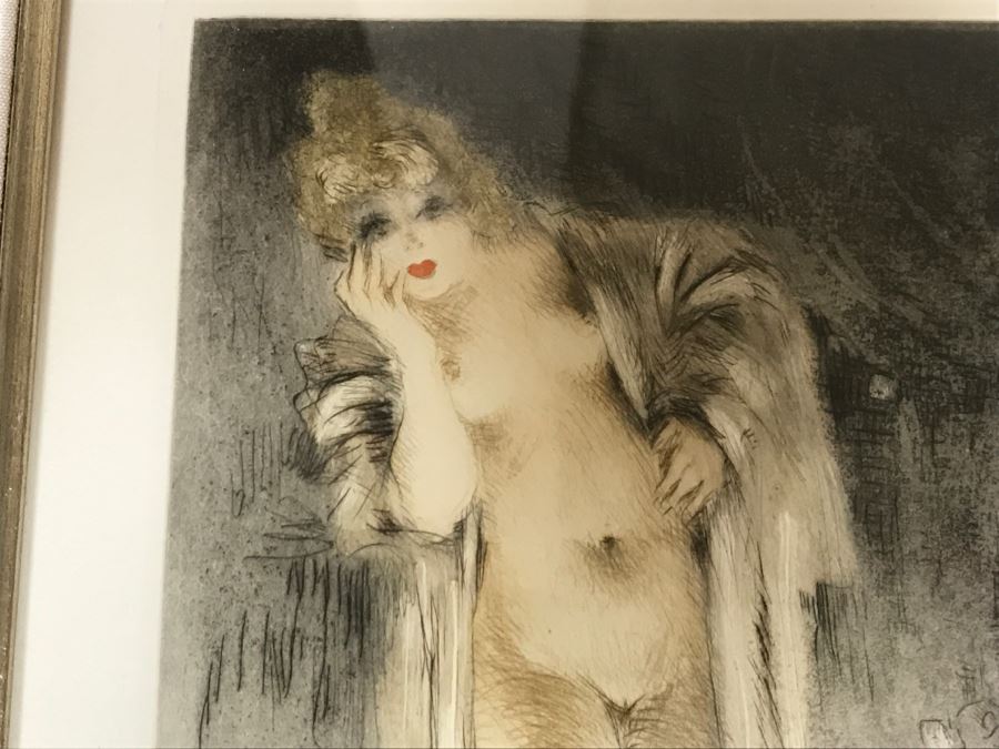 Louis Icart Etching Titled 'Les Amours De Psyche Et De Cupidon' With COA Centaur Sculpture Galleries [Photo 4]