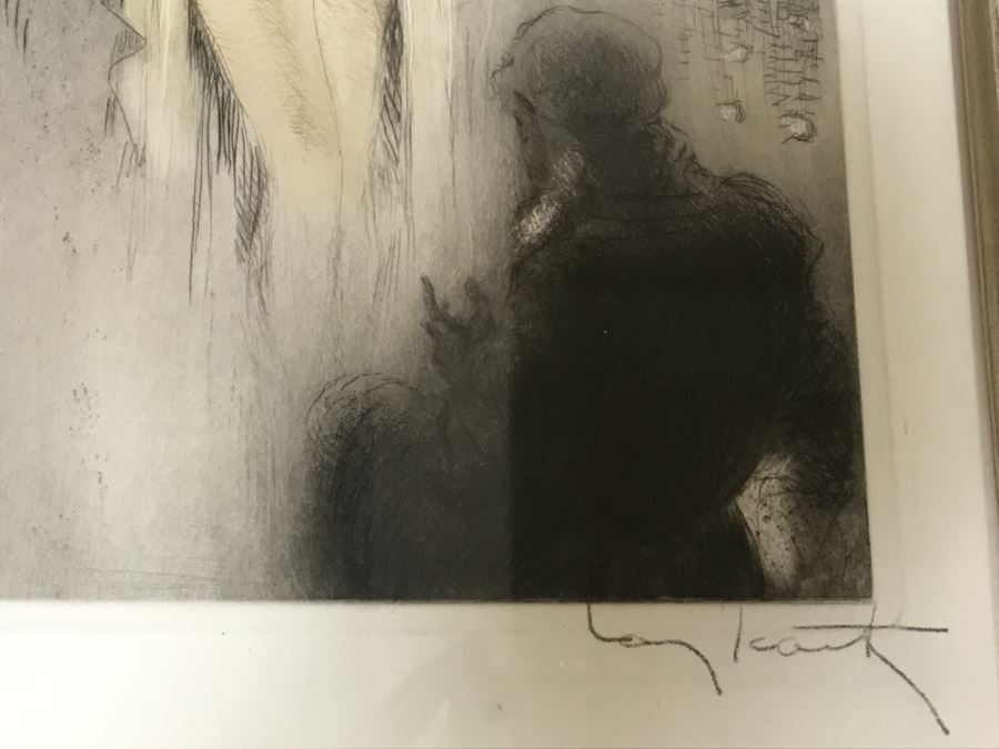 Louis Icart Etching Titled 'Les Amours De Psyche Et De Cupidon' With COA Centaur Sculpture Galleries [Photo 6]