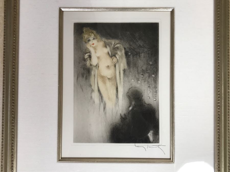 Louis Icart Etching Titled 'Les Amours De Psyche Et De Cupidon' With COA Centaur Sculpture Galleries [Photo 2]