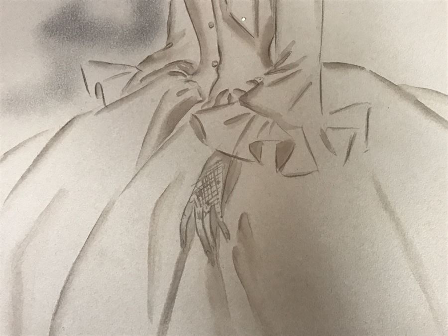 Rosemary Odell Original Costume Sketch Signed [Photo 12]