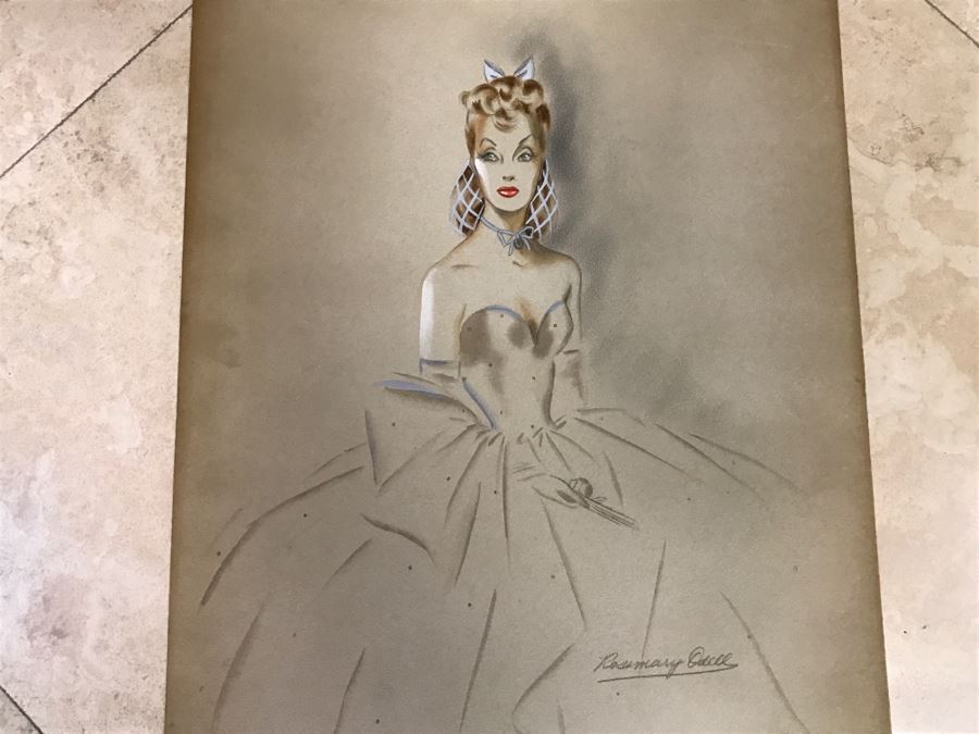 Rosemary Odell Original Costume Sketch Signed [Photo 11]