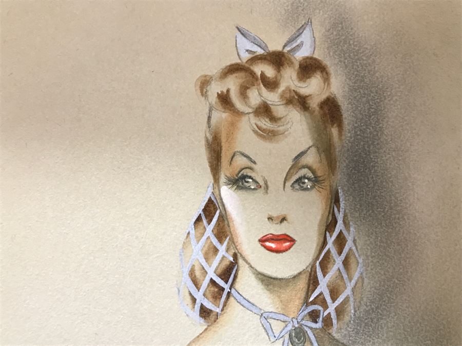 Rosemary Odell Original Costume Sketch Signed [Photo 2]