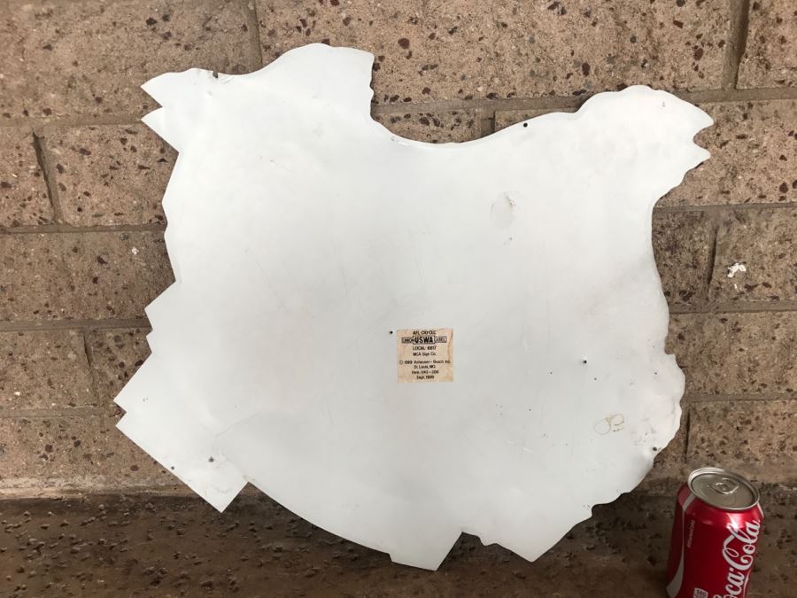 Vintage 1989 Budweiser Beer King Of Beers Texas Official Bar Metal Litho Advertising Sign 1'11' X 1'11' [Photo 6]