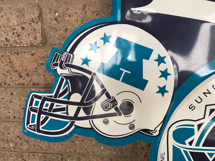 Vintage 1993 Lite Beer NFL Football Super Bowl XXVIII Sun, Jan 30, 1994 Georgia Dome, Atlanta Official Bar Metal Litho Advertising Sign 3'1' X 2'8' [Photo 4]