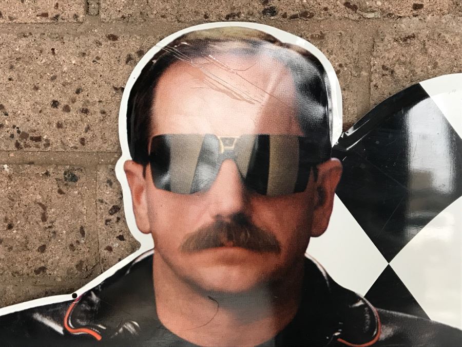Vintage 1999 Annheuser Busch Beer NASCAR Dale Earnhardt Official Bar Metal Litho Advertising Sign 2'7' X 2'6' [Photo 10]